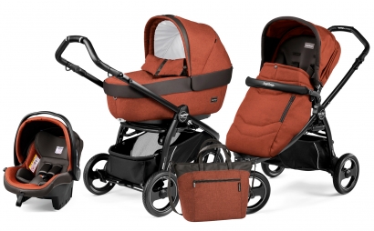 Коляска 3 в 1 Peg Perego Book Scout Elite Set Modular (прогулочный блок Pop-Up Completo) Terracotta