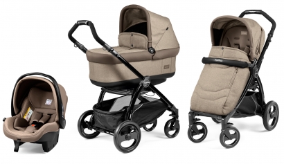 Коляска 3 в 1 Peg Perego Book Plus Pop-Up Modular System (прогулочный блок Pop-Up Completo) Team Cream