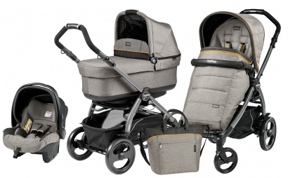 Коляска 3 в 1 Peg Perego Book 51 Pop-Up Modular System (шасси Jet) Luxe Grey