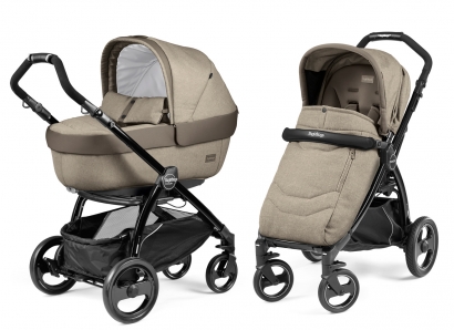 Коляска 2 в 1 Peg Perego Book Plus Elite Modular System (прогулочный блок Pop-Up Completo) Cream