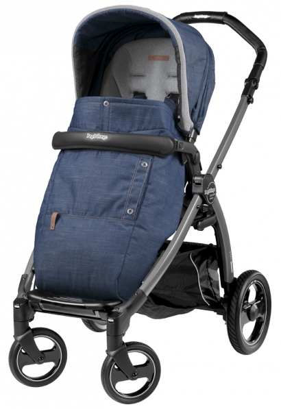 Прогулочная коляска Peg Perego Book S Pop-Up Completo (шасси White/Black) Urban Denim