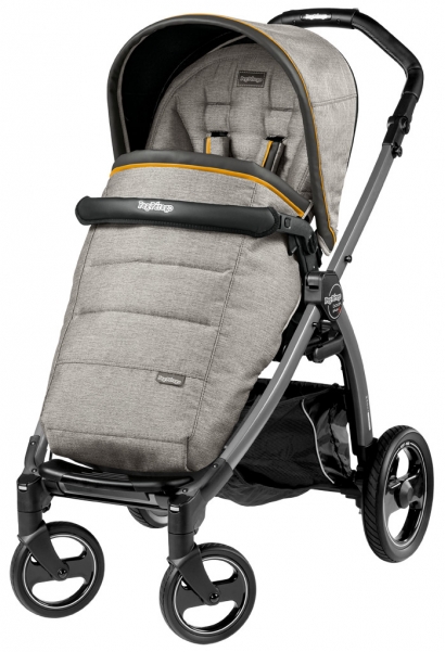 Прогулочная коляска Peg Perego Book S Pop-Up Completo (шасси White/Black) Luxe Grey