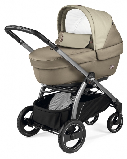 Коляска для новорожденных Peg Perego Book S Elite (шасси White/Black) Class Beige