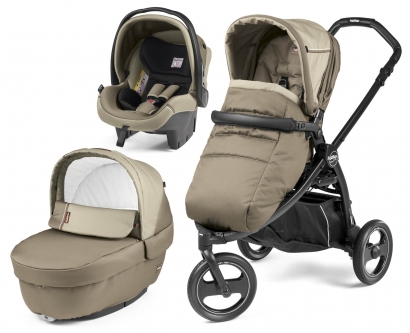 Коляска 3 в 1 Peg Perego Book Scout Elite Set Modular (прогулочный блок Pop-Up Completo) Class Beige
