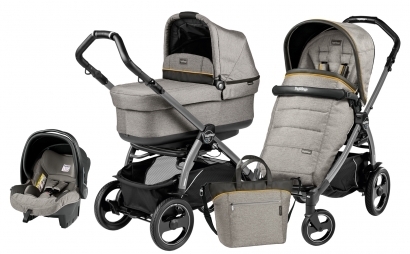 Коляска 3 в 1 Peg Perego Book 51S Pop Up Set Modular (шасси Jet) Luxe Grey