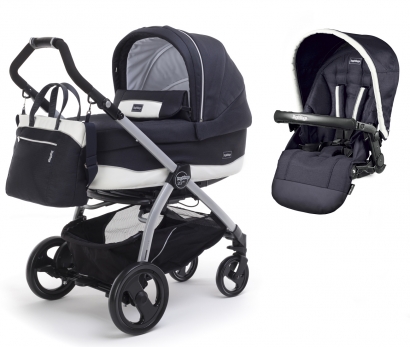 Коляска 2 в 1 Peg Perego Book Plus Culla Elite + Seggiolino Pop Up Luxe Blue