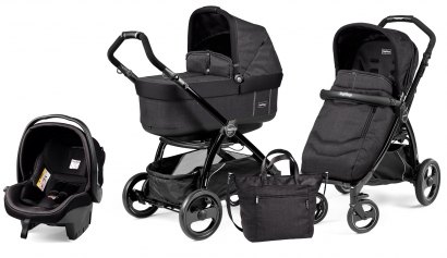 Коляска 3 в 1 Peg Perego Book Plus Pop Up Set Modular (прогулочный блок Pop-Up Completo) Team Onyx