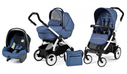 Коляска 3 в 1 Peg Perego Book Plus XL Modular System (прогулочный блок Pop-Up Sportivo) Mod Bluette