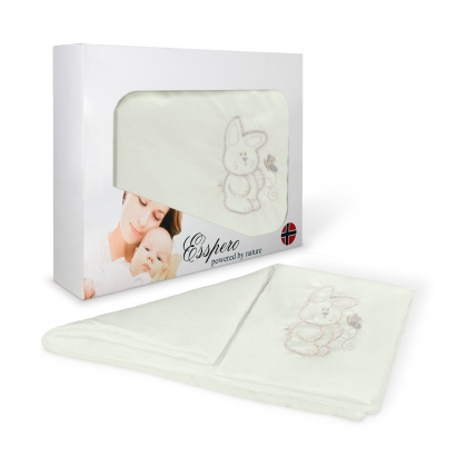 Постельный комплект Esspero Lui из 5 предметов Зайка ментол