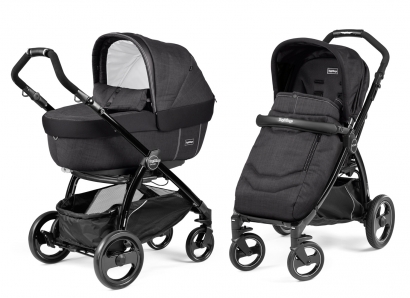 Коляска 2 в 1 Peg Perego Book Plus Elite Modular System (прогулочный блок Pop-Up Completo) Onyx