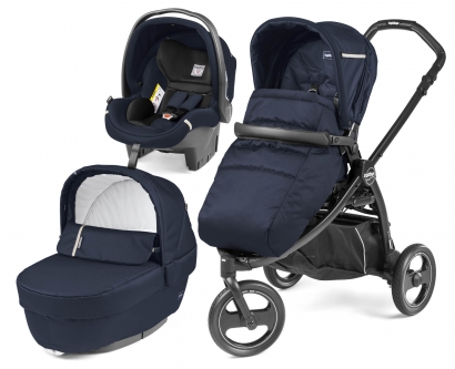 Коляска 3 в 1 Peg Perego Book Scout Elite Set Modular (прогулочный блок Pop-Up Completo) Class Navy
