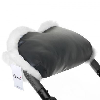 Муфта для рук Esspero LIT Leatherette black-white