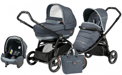 Коляска 3 в 1 Peg Perego Book Scout Elite Set Modular (прогулочный блок Pop-Up Completo) Blue Denim