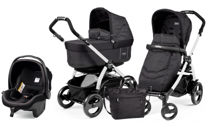Коляска 3 в 1 Peg Perego Book 51 Pop Up Set Modular (шасси White/Black) Team Onyx