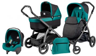 Коляска 3 в 1 Peg Perego Book Plus Pop Up Set Modular (прогулочный блок Pop-Up Completo) Aquamarine