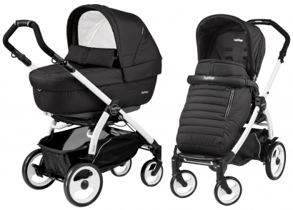 Коляска 2 в 1 Peg Perego Book 51 Elite Combo (прогулочный блок Pop-Up Completo, шасси Jet) Breeze Noir