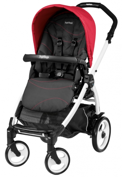 Прогулочная коляска Peg Perego Book 51 Pop-Up Sportivo (шасси White/Black) Bloom Red