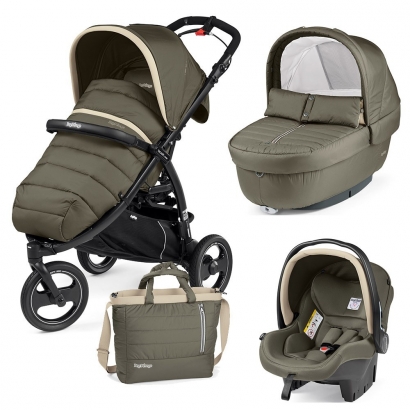 Коляска 3 в 1 Peg Perego Book Cross Modular System Breeze Kaki