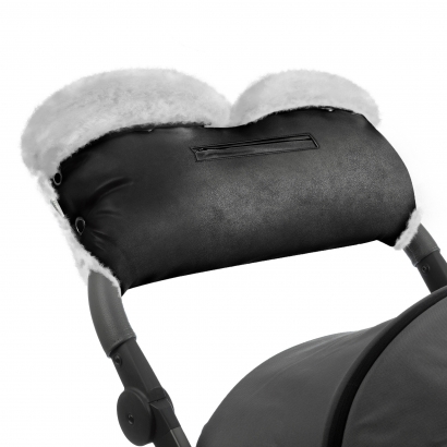 Муфта для рук Esspero Stella (натуральная овечья шерсть) Black