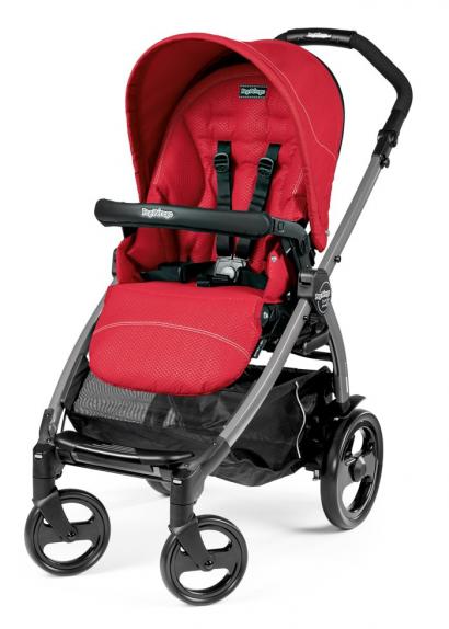 Прогулочная коляска Peg Perego Book 51 Pop-Up Sportivo (шасси White/Black) Mod Red