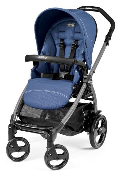Прогулочная коляска Peg Perego Book 51 Pop-Up Sportivo (шасси White/Black) Mod Bluette