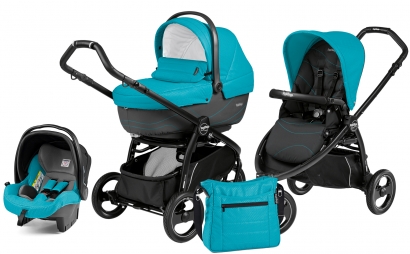 Коляска 3 в 1 Peg Perego Book Scout XL Modular System (прогулочный блок Pop-Up Sportivo) Bloom Scuba