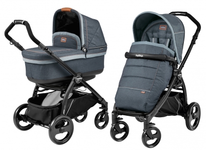 Коляска 2 в 1 Peg Perego Book Plus Pop-Up Modular System (прогулочный блок Pop-Up Completo) Blue Denim
