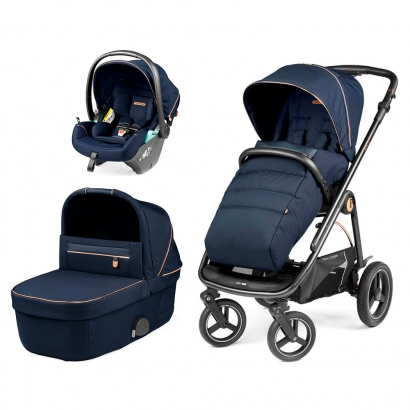Коляска 3 в 1 Peg Perego Veloce TC Lounge Blue Shine