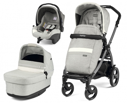 Коляска 3 в 1 Peg Perego Book 51 Pop-Up Modular System (шасси Jet) Luxe Pure