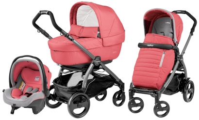Коляска 3 в 1 Peg Perego Book 51 Breeze Modular (шасси Jet) Breeze Coral