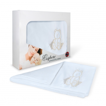 Постельный комплект Esspero Lui из 5 предметов Мишка голубой