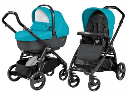 Коляска 2 в 1 Peg Perego Book Plus XL Modular System (прогулочный блок Pop-Up Sportivo) Bloom Scuba
