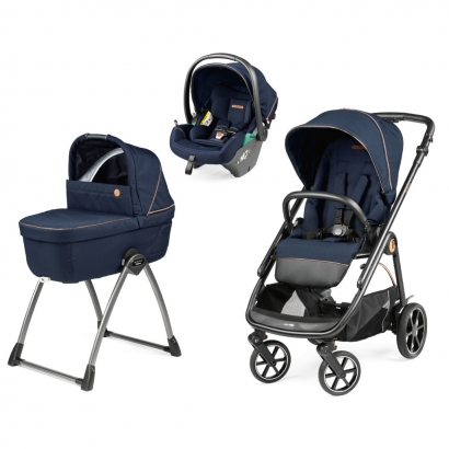 Коляска 3 в 1 Peg Perego Veloce Belvedere Lounge Blue Shine