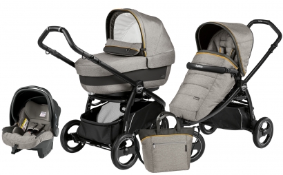 Коляска 3 в 1 Peg Perego Book Scout Elite Set Modular (прогулочный блок Pop-Up Completo) Luxe Grey