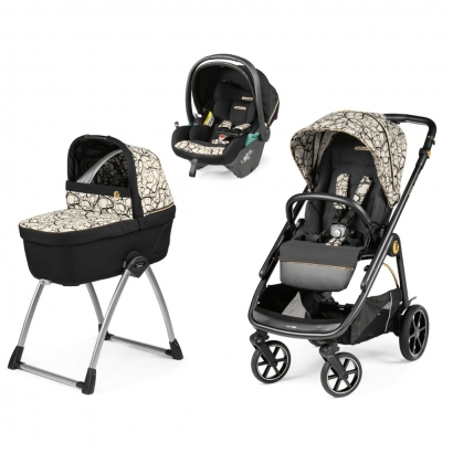 Коляска 3 в 1 Peg Perego Veloce Belvedere Lounge Graphic Gold
