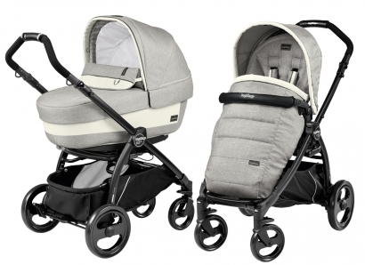 Коляска 2 в 1 Peg Perego Book Plus Elite Modular System (прогулочный блок Pop-Up Completo) Luxe Opal