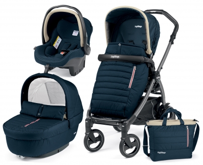 Коляска 3 в 1 Peg Perego Book Plus Breeze Set Modular Breeze Blue
