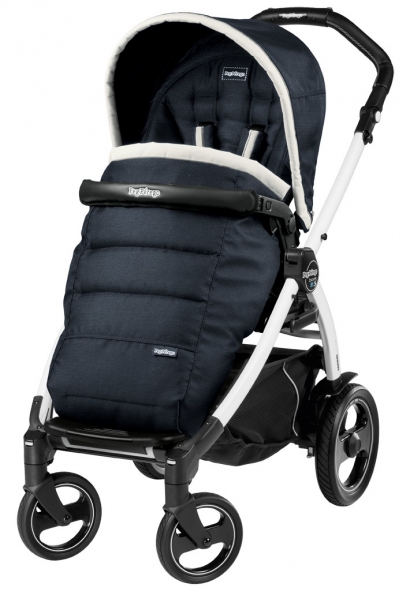 Прогулочная коляска Peg Perego Book 51 S Pop-Up Completo (шасси White/Black) Luxe Blue
