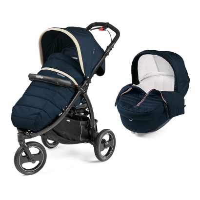 Коляска 2 в 1 Peg Perego Book Cross Combo Breeze Blue