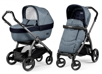 Коляска 2 в 1 Peg Perego Book S Elite Combo (прогулочный блок Pop-Up Completo, шасси Jet) Horizon