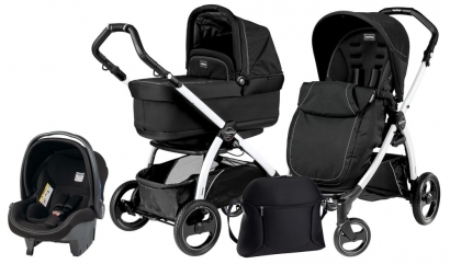 Коляска 3 в 1 Peg Perego Book 51S Pop Up Set Modular (шасси Jet) Onyx