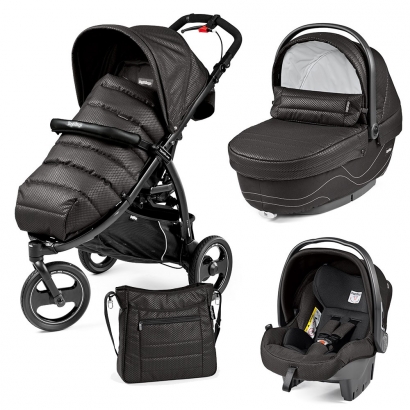 Коляска 3 в 1 Peg Perego Book Cross Modular System Bloom Black