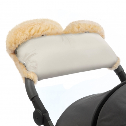 Муфта для рук на коляску Esspero Diaz Lux (Натуральная шерсть) Beige