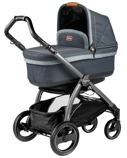 Коляска для новорожденных Peg Perego Book S Pop-Up (шасси Jet) Blue Denim