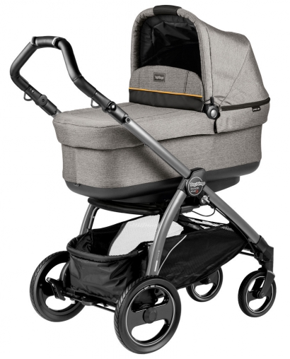 Коляска для новорожденных Peg Perego Book S Pop-Up (шасси White/Black) Luxe Grey
