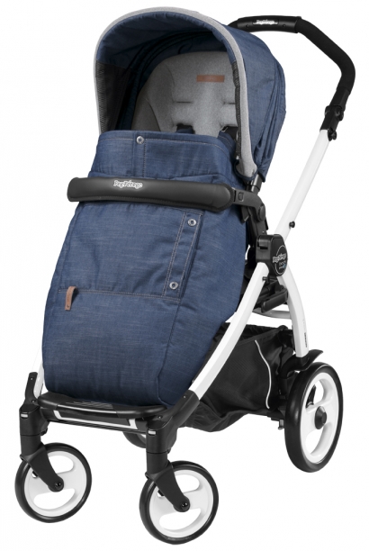 Прогулочная коляска Peg Perego Book 51 Pop-Up Completo (шасси White/Black) Urban Denim