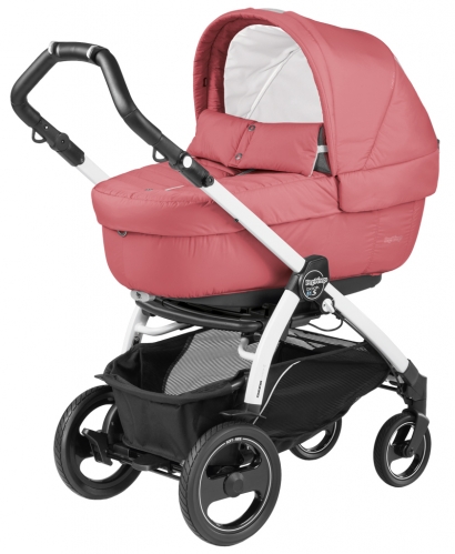 Коляска для новорожденных Peg Perego Book 51 S Elite (шасси White/Black) Breeze Coral