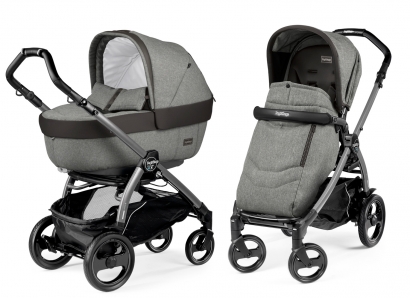 Коляска 2 в 1 Peg Perego Book 51 S Elite Combo (прогулочный блок Pop-Up Completo, шасси White/Black) Atmosphere