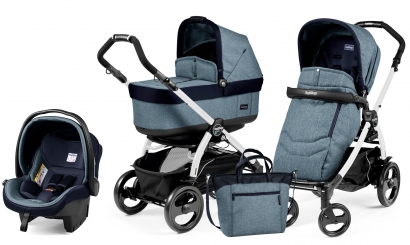 Коляска 3 в 1 Peg Perego Book 51 Pop Up Set Modular (шасси White/Black) Horizon