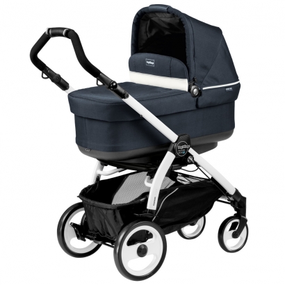 Коляска для новорожденных Peg Perego Book 51 Navetta Pop Up (шасси White/Black) Luxe Blue